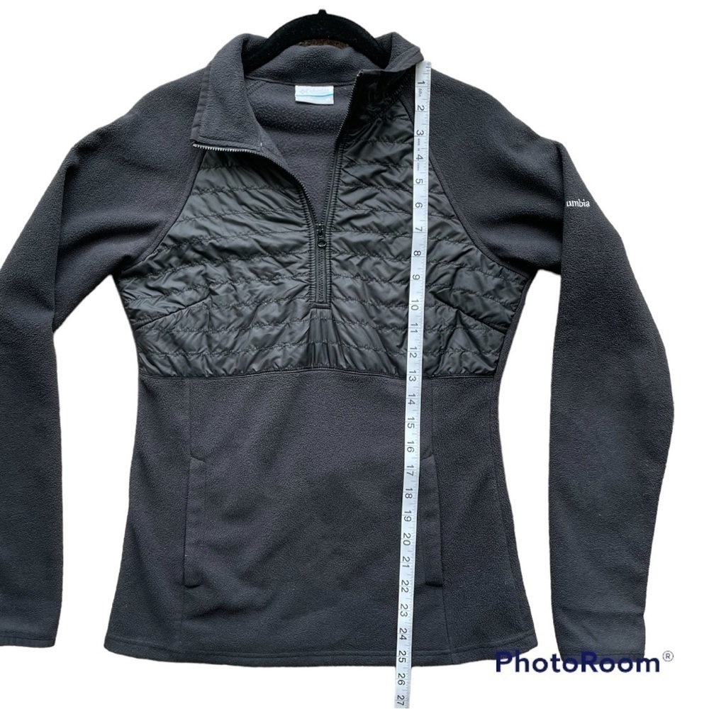 𝅺Columbia Quilted Black 1/2 Zip Pullover | XS - Picture 4 of 6